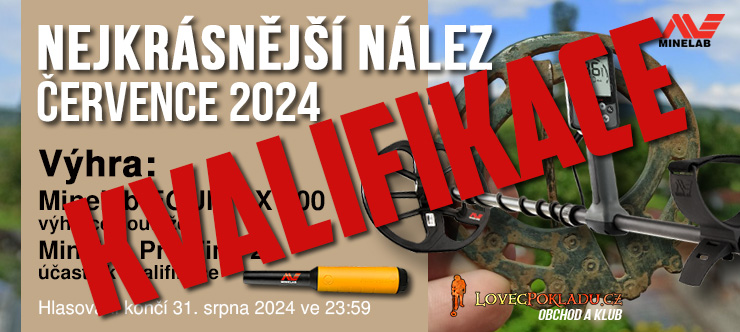 Nejkrásnější nález detektorem kovů měsíce července 2024 - kvalifikace